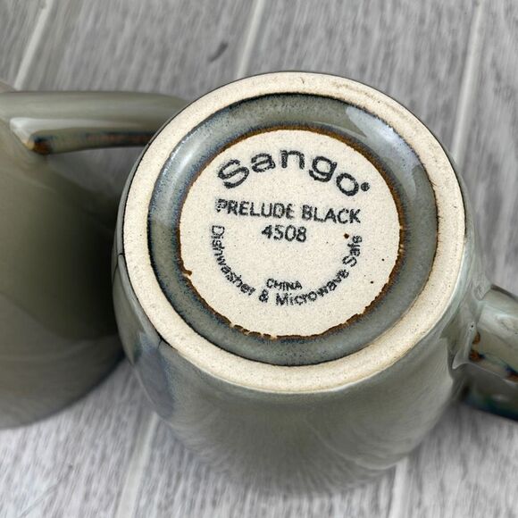 Sango 4508 Prelude Black Coffee Mugs Set of 5 - Picture 4 of 8